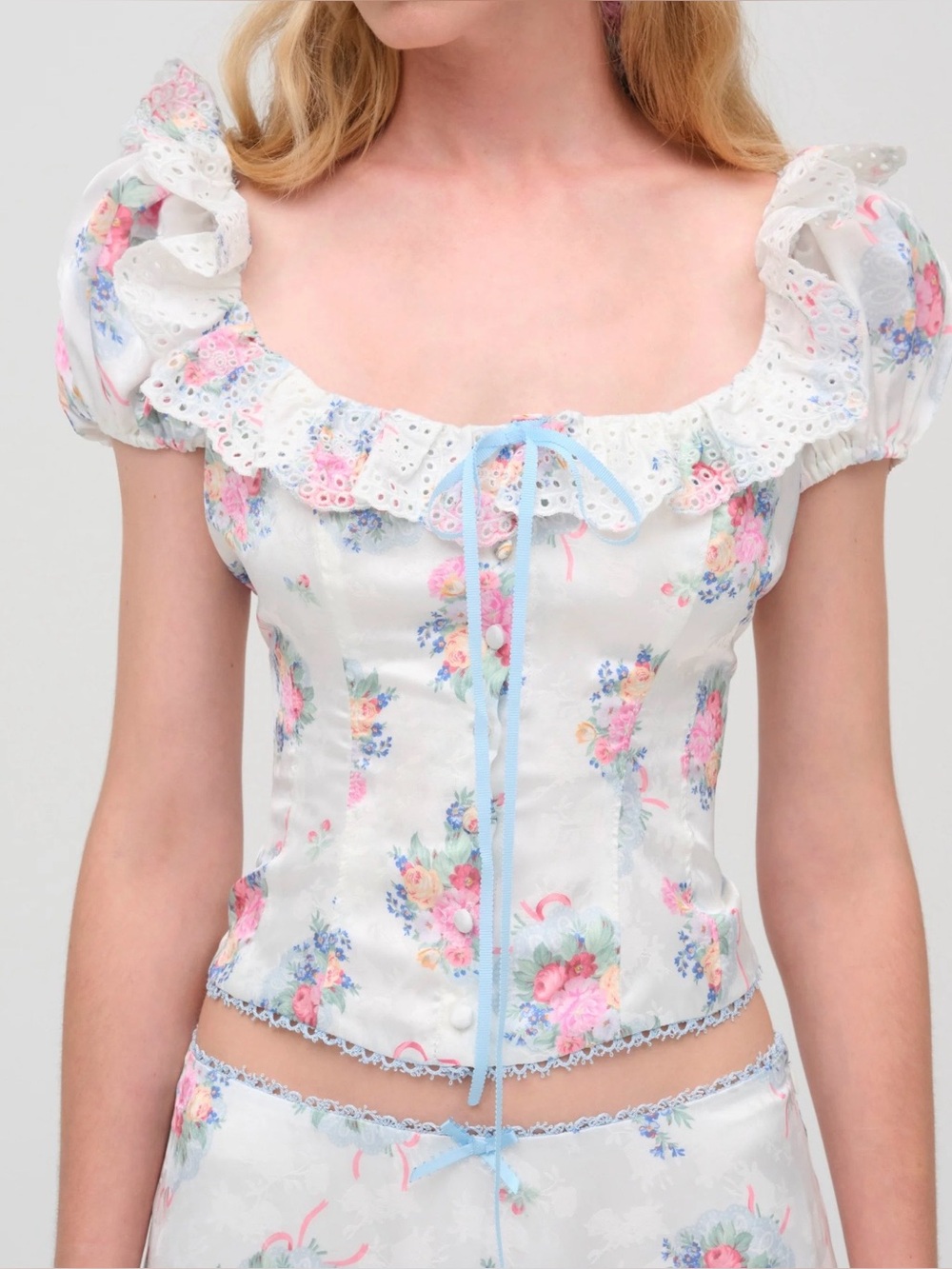 For Love and Lemons Doily Bouquet top